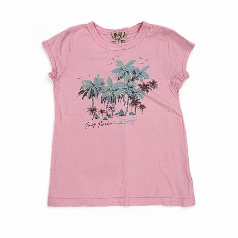 2000’s Vintage Kids Juicy Couture Paradise Graphic Tee Shirt